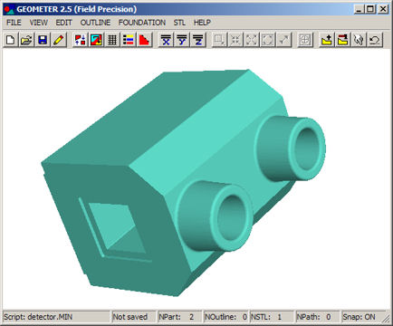 STL import from SolidWorks, Geometer display